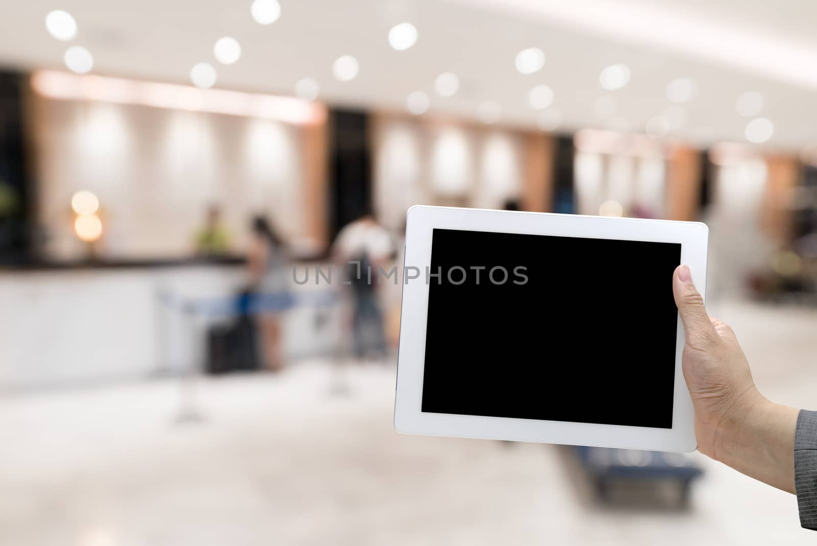 hotel lobby blurred background by vichie81