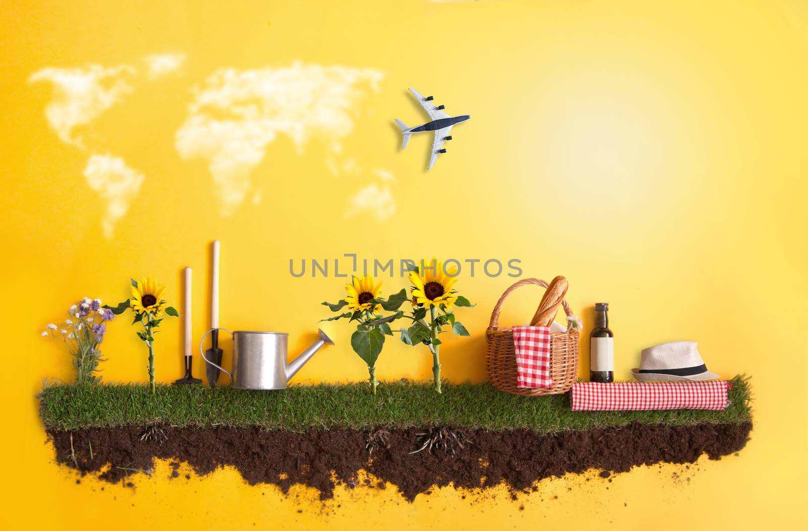 Summer vacation background by unikpix