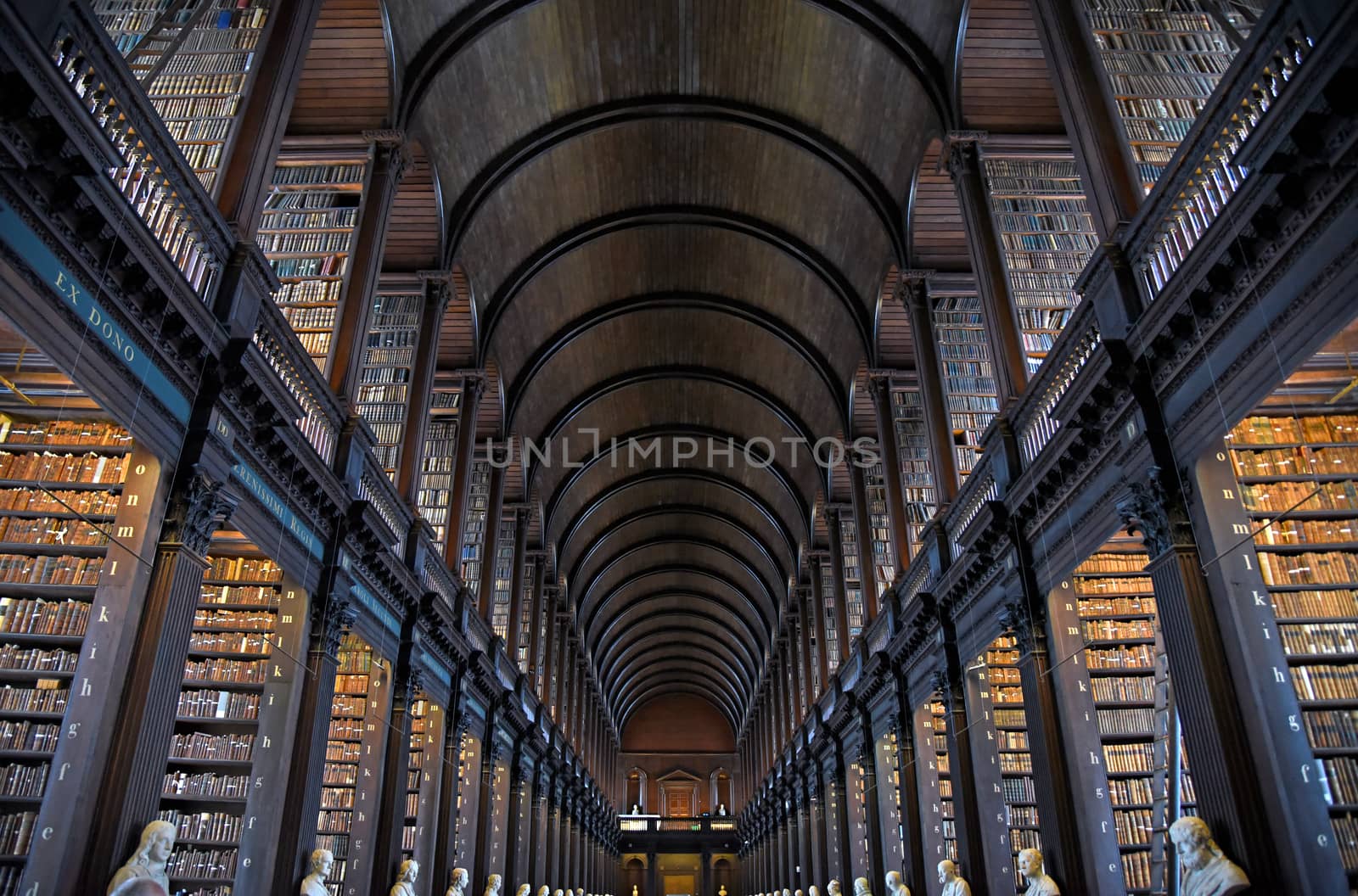 Long Room at Trinity College by jbyard22