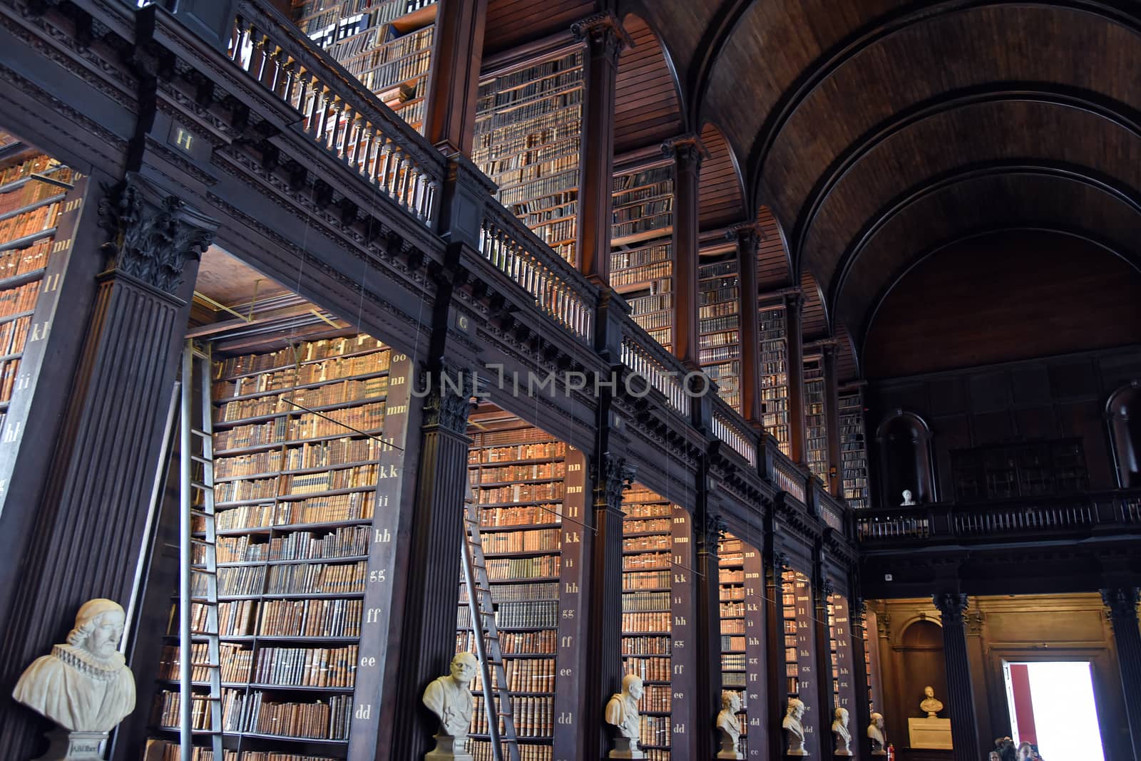 Long Room at Trinity College by jbyard22