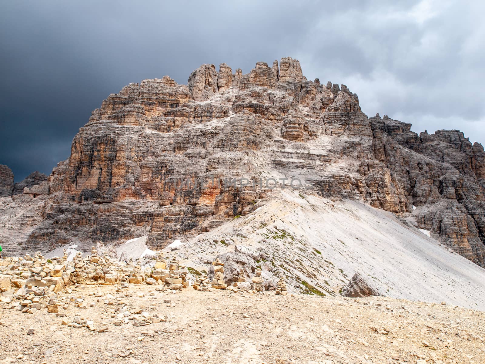 Monte Paterno, aka Paternkogel, near Tre Cime di Lavaredo in Dolomites, Italy by pyty