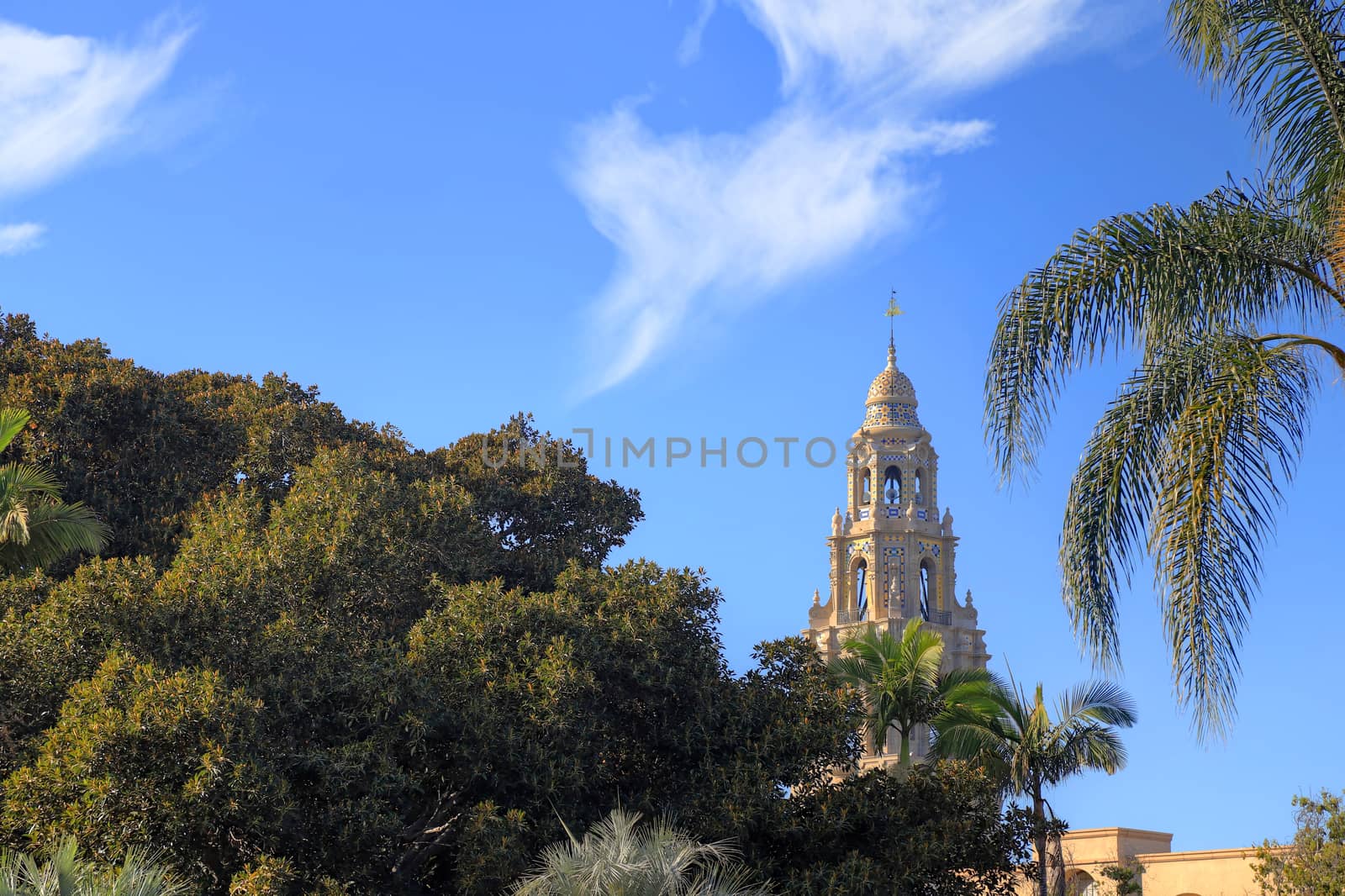 California Tower overlooking Balboa Park in San Diego, California by jbyard22