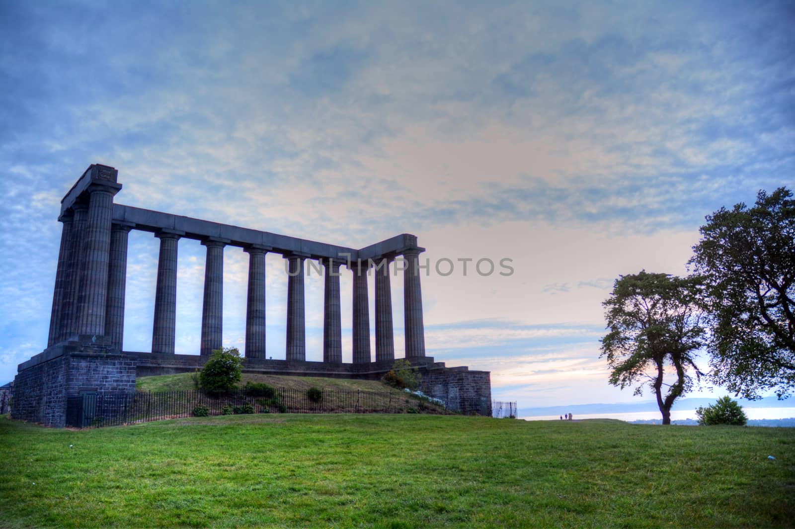 Calton Hill in Edinburgh, Scotland.