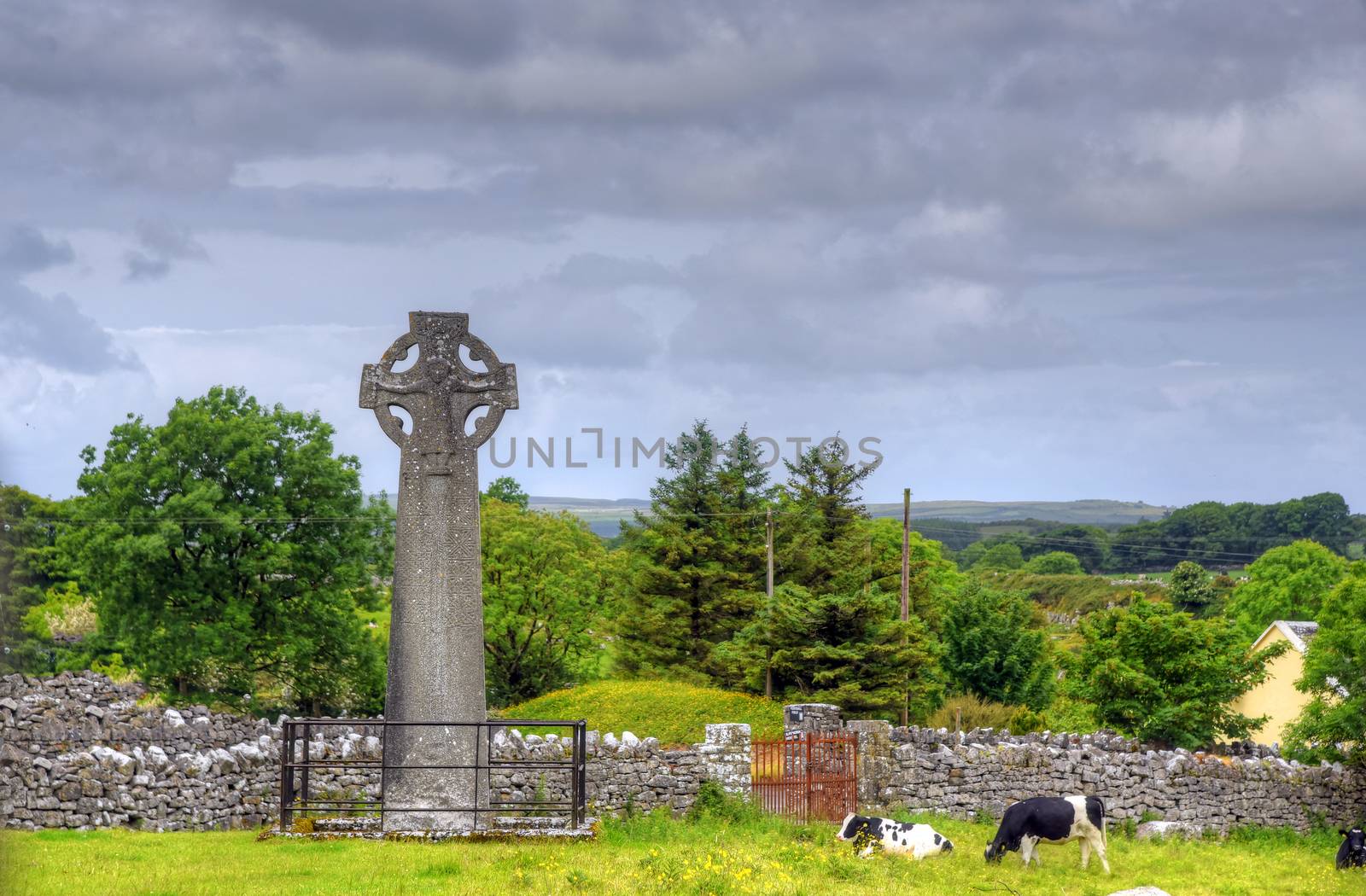 Celtic Crosses in Kilfenora, Ireland by jbyard22