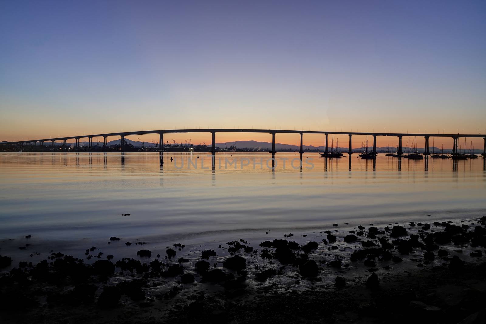 Sunrise over the Coronado Bridge in San Diego, California by jbyard22