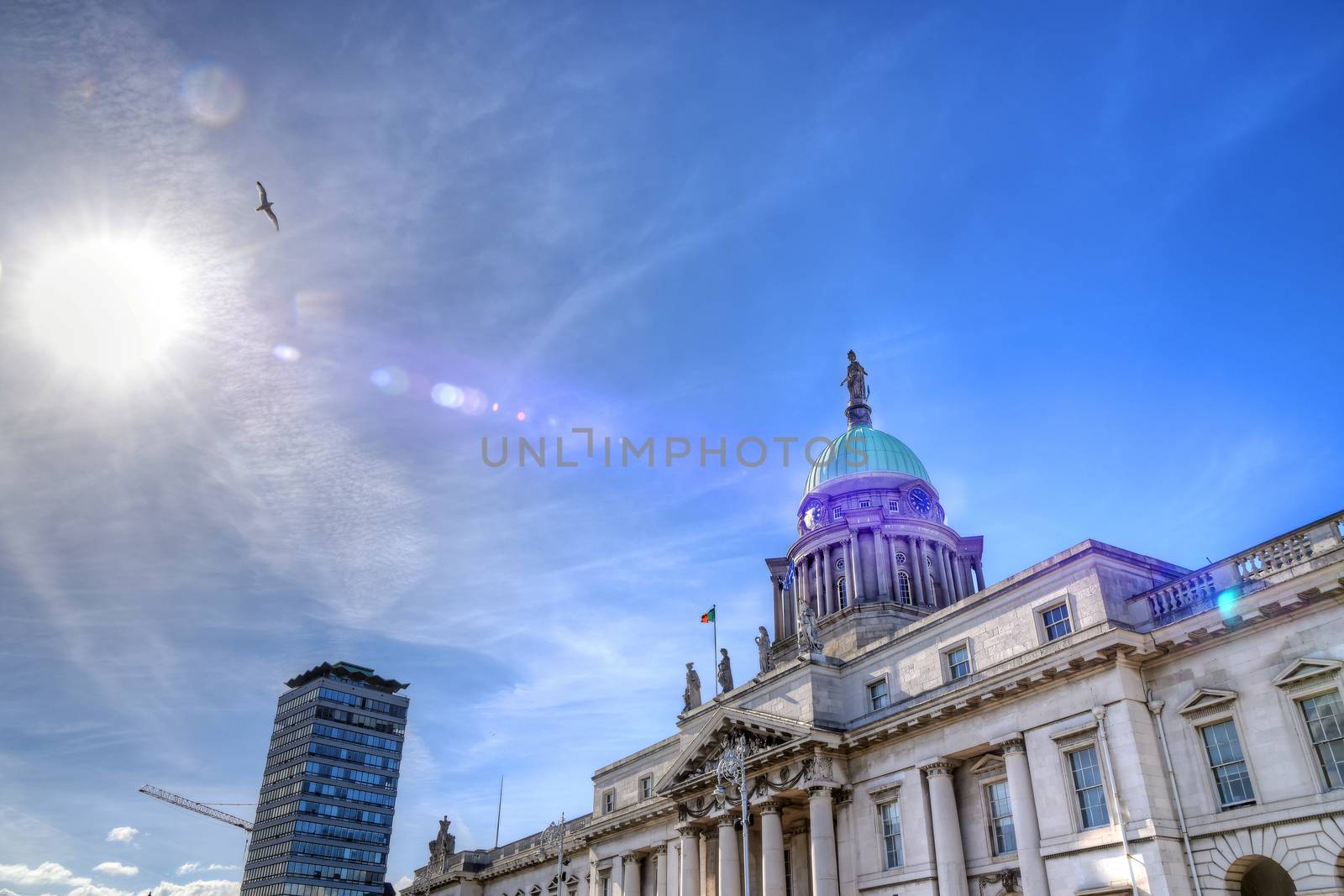 The Custom House across the River Liffey in Dublin, Ireland by jbyard22