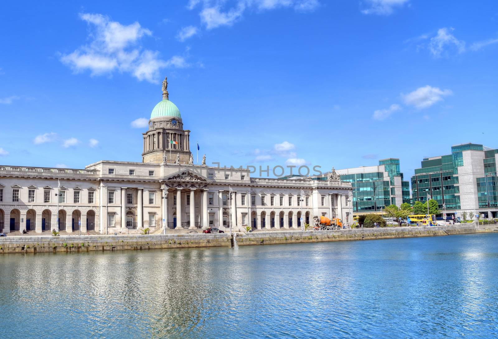 The Custom House across the River Liffey in Dublin, Ireland by jbyard22