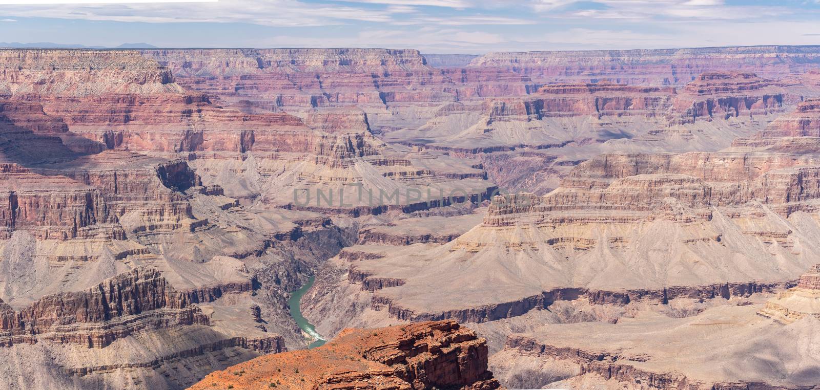 South rim of Grand Canyon in Arizona USA Panorama