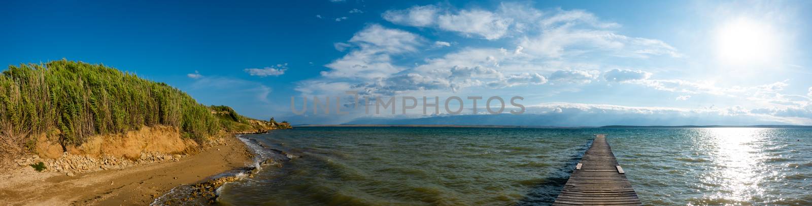 Famous Sabunike Beach on Privlaka peninsula near Nin, Zadar county, Croatia by asafaric