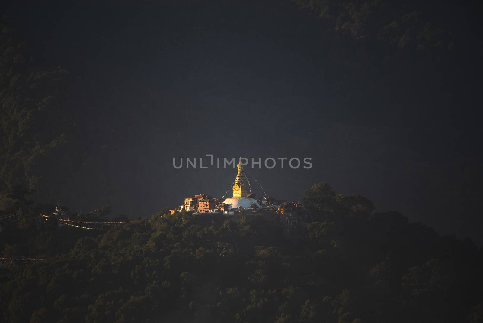 Swayambhunath stupa in Kathmandu, Nepal