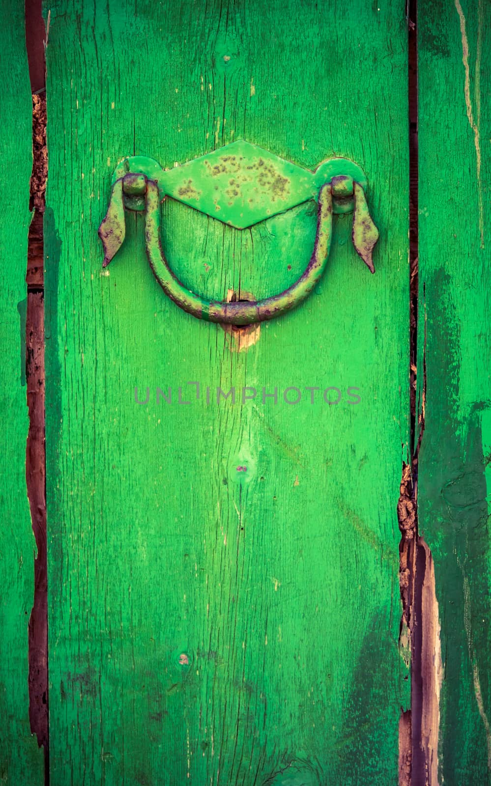 Rustic Wooden Door With Handle by mrdoomits