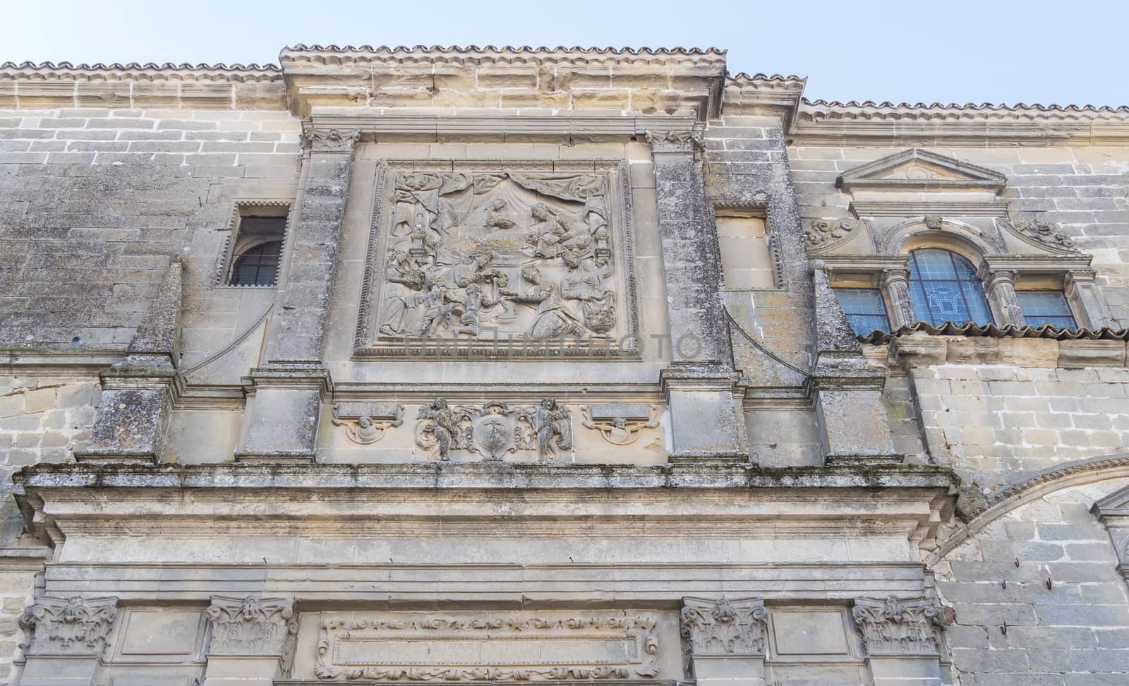 Baeza Cathedral facade, Jaen, Spain by max8xam