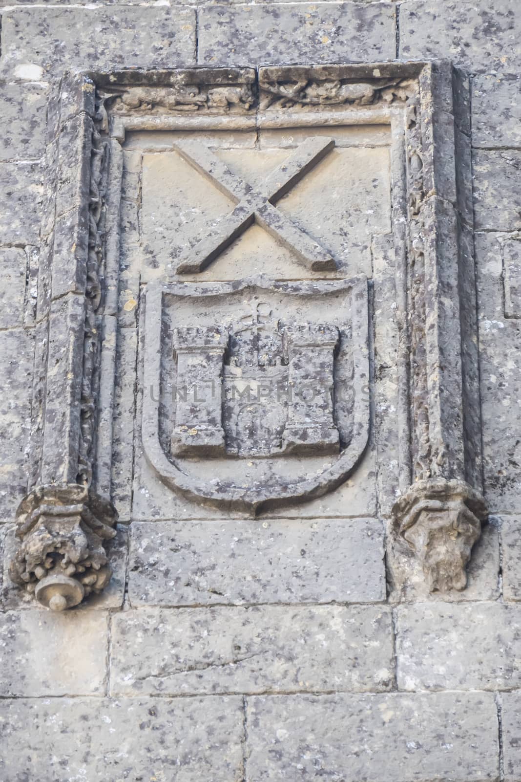 Baeza Cathedral facade detail, Jaen, Spain by max8xam