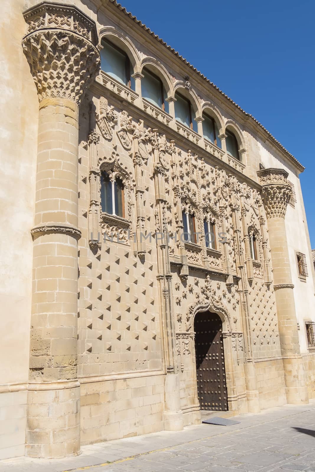 Jabalquinto Palace main facade, Baeza, Spain