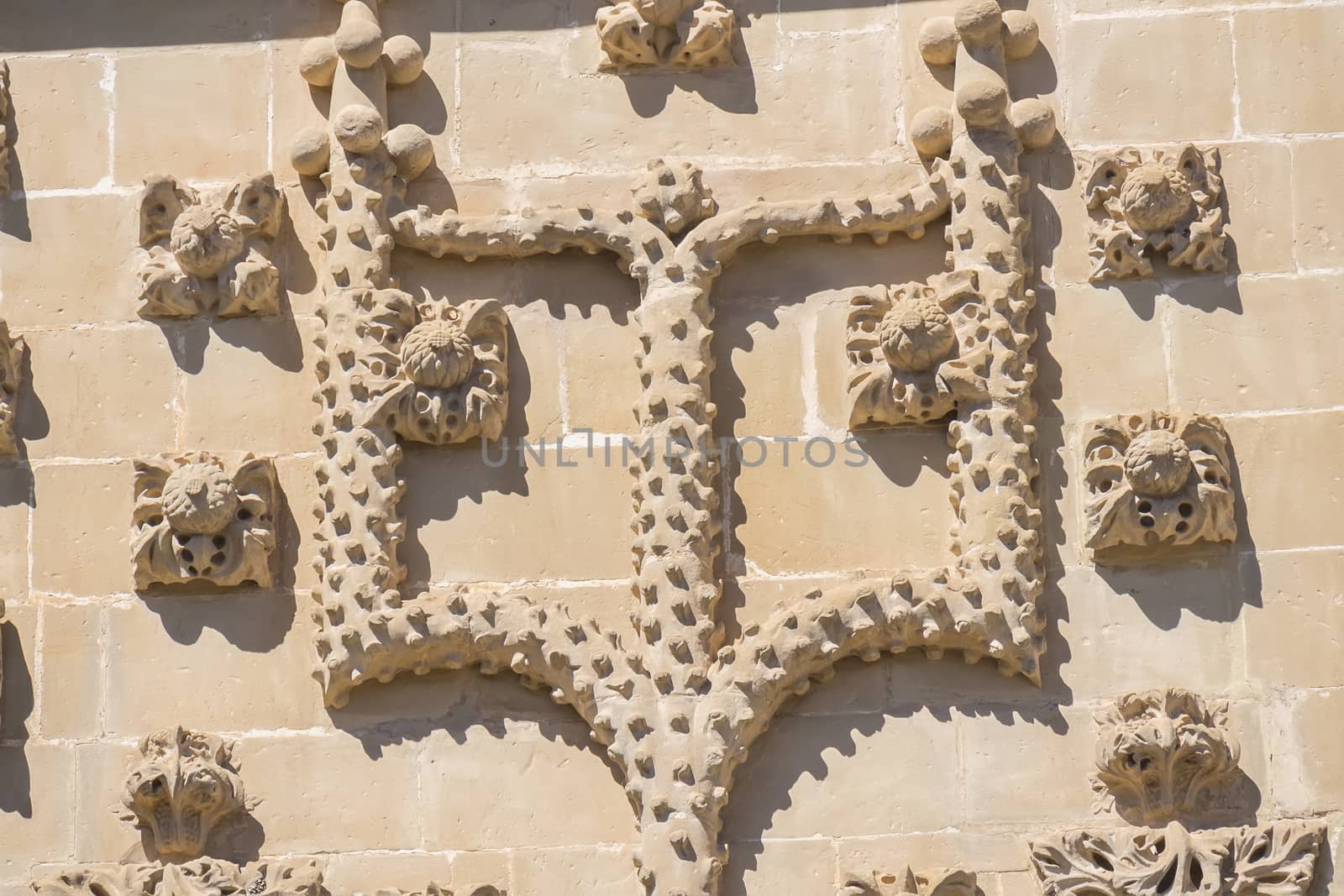 Jabalquinto Palace facade details, Baeza, Spain