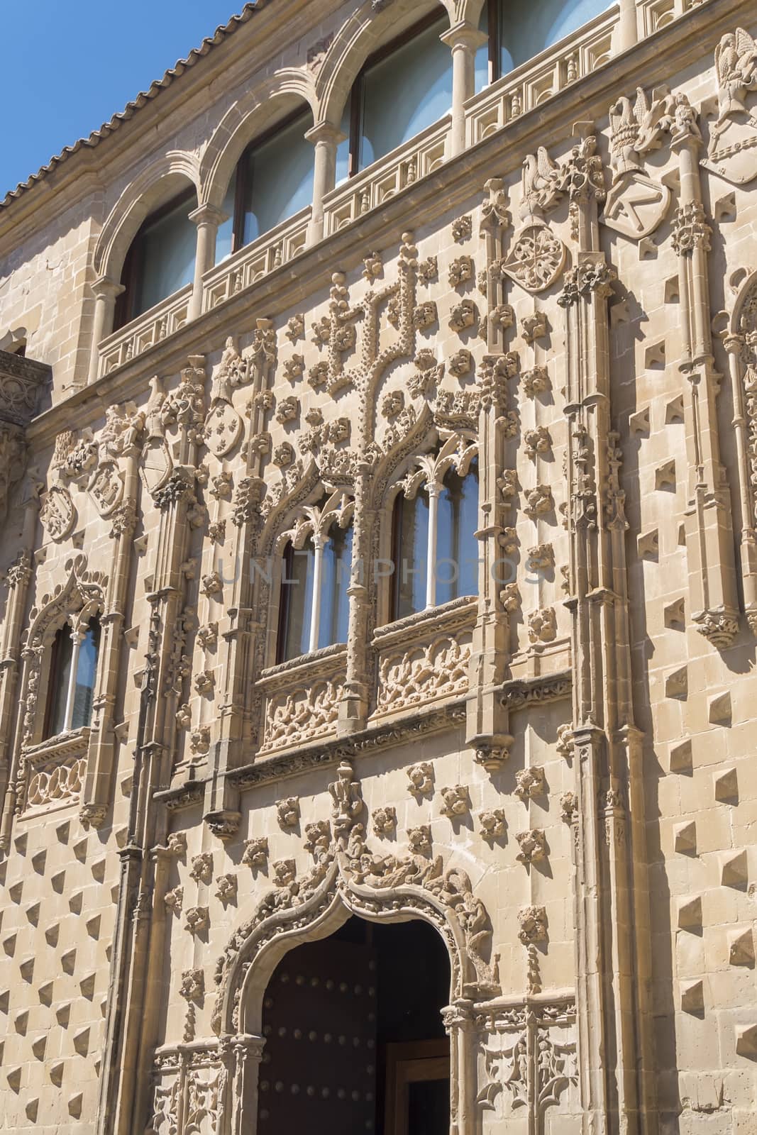 Jabalquinto Palace facade details, Baeza, Spain