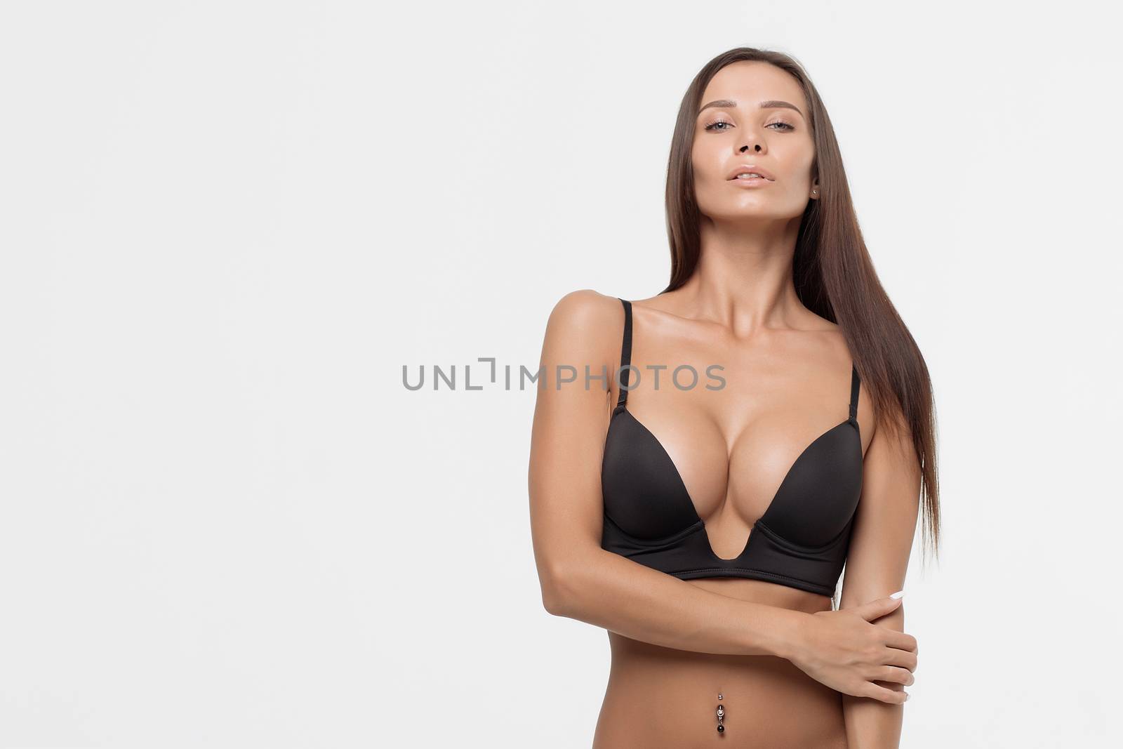 Young beautiful girl shows her gorgeous Breasts by 3KStudio