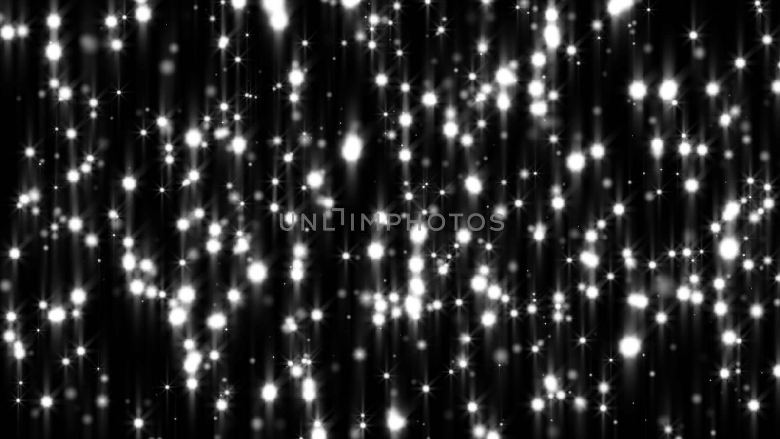 Abstract gray shiny light. Particles. 3D rendering