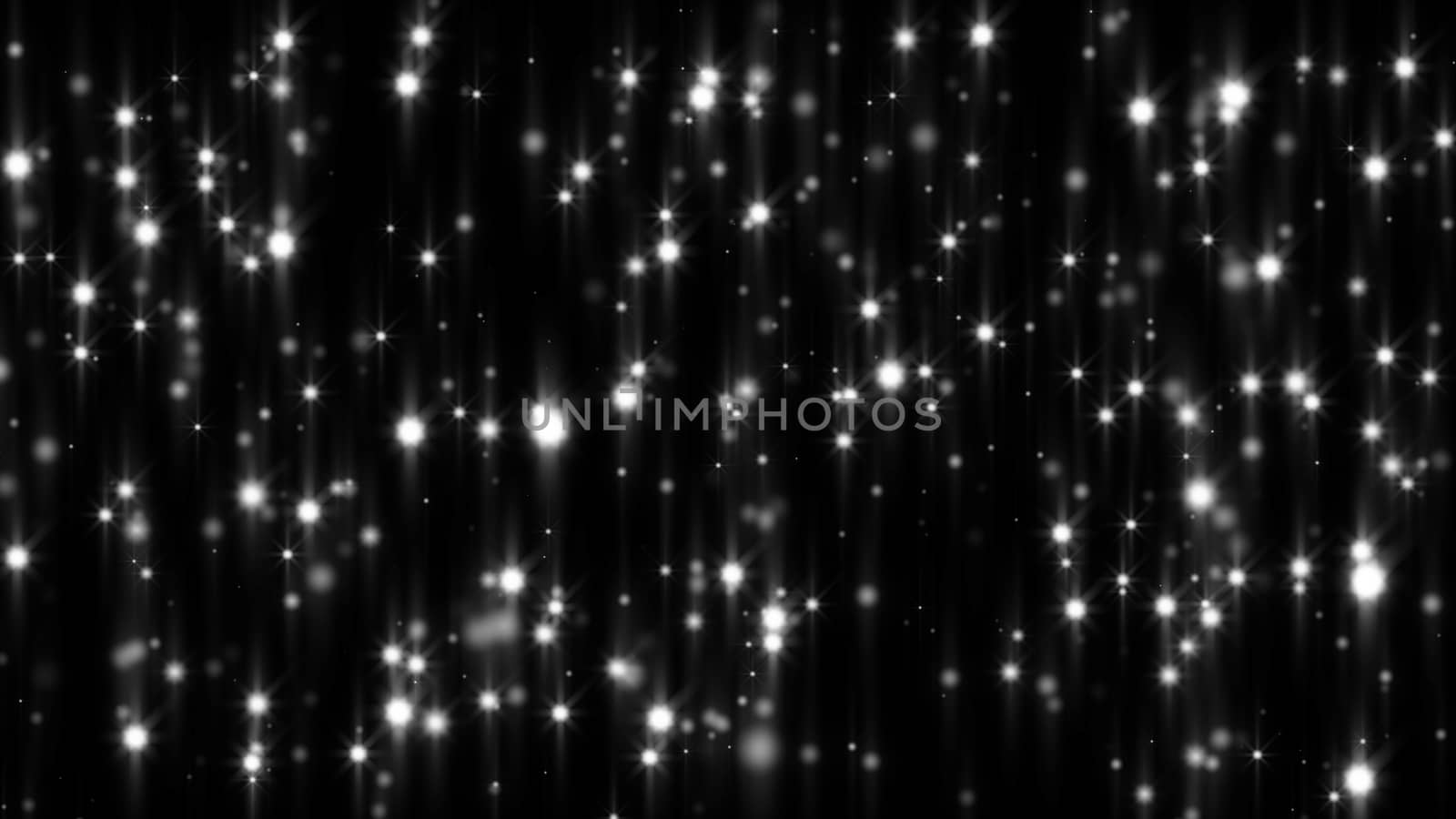 Abstract gray shiny light. Particles. 3D rendering