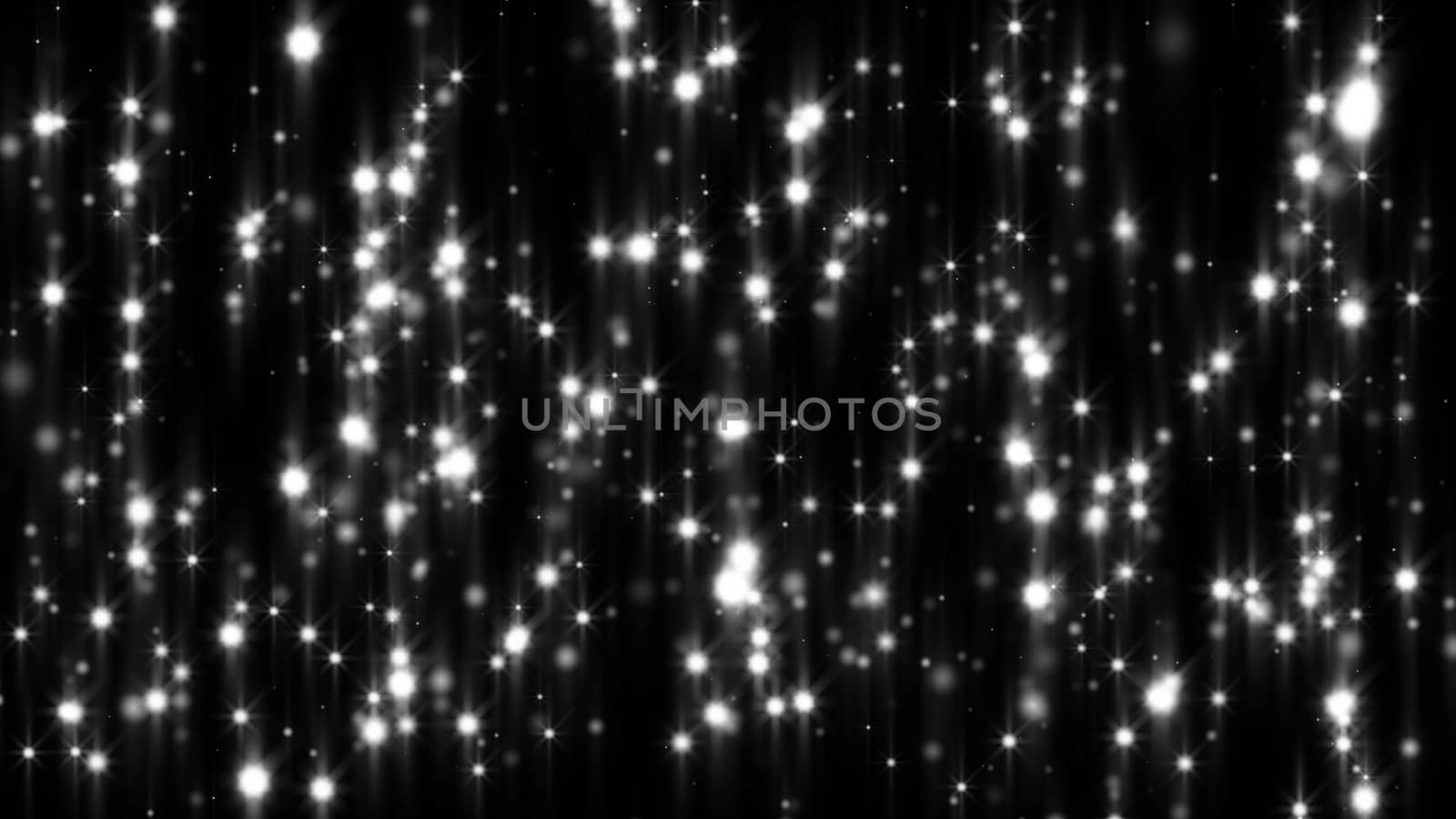 Abstract gray shiny light. Particles. 3D rendering