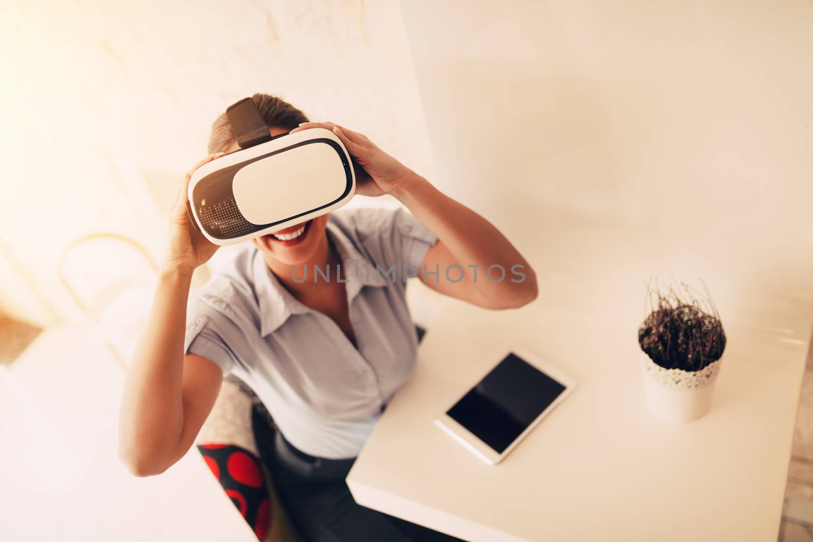 Businesswoman With VR by MilanMarkovic78