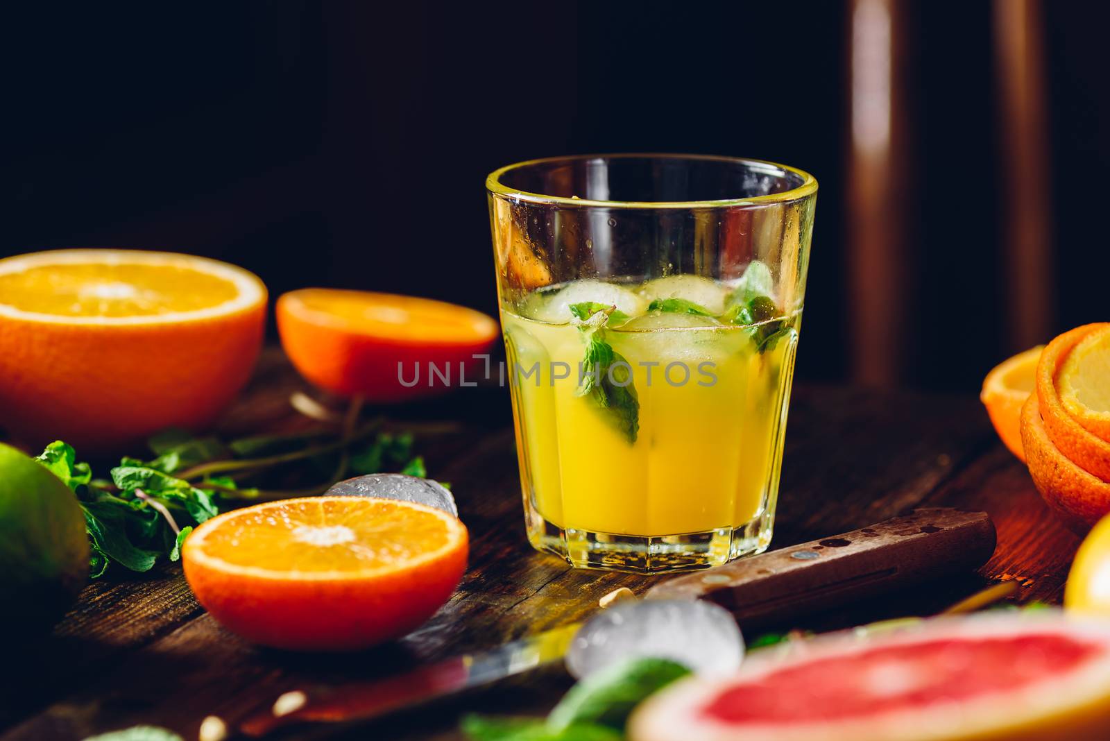Cocktail with Citrus Juice. by Seva_blsv