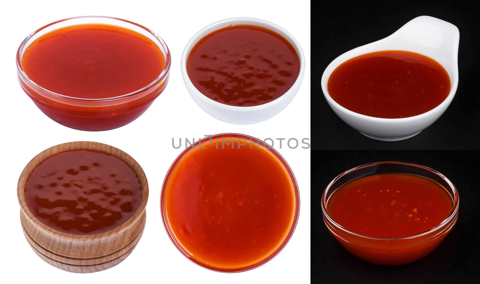Hot chilli sauce isolated on white background. Collection by xamtiw