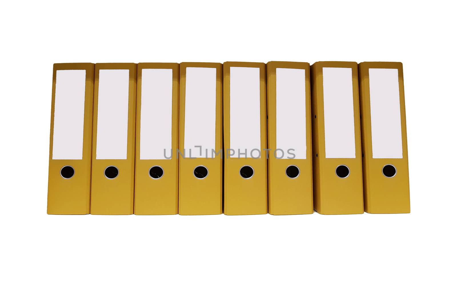 8 yellow file folders or ring binders                            by JFsPic