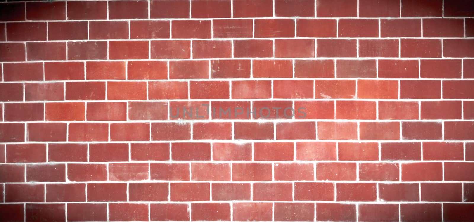 Brick wall background with copy space. Empty wall texture background. by Fahroni