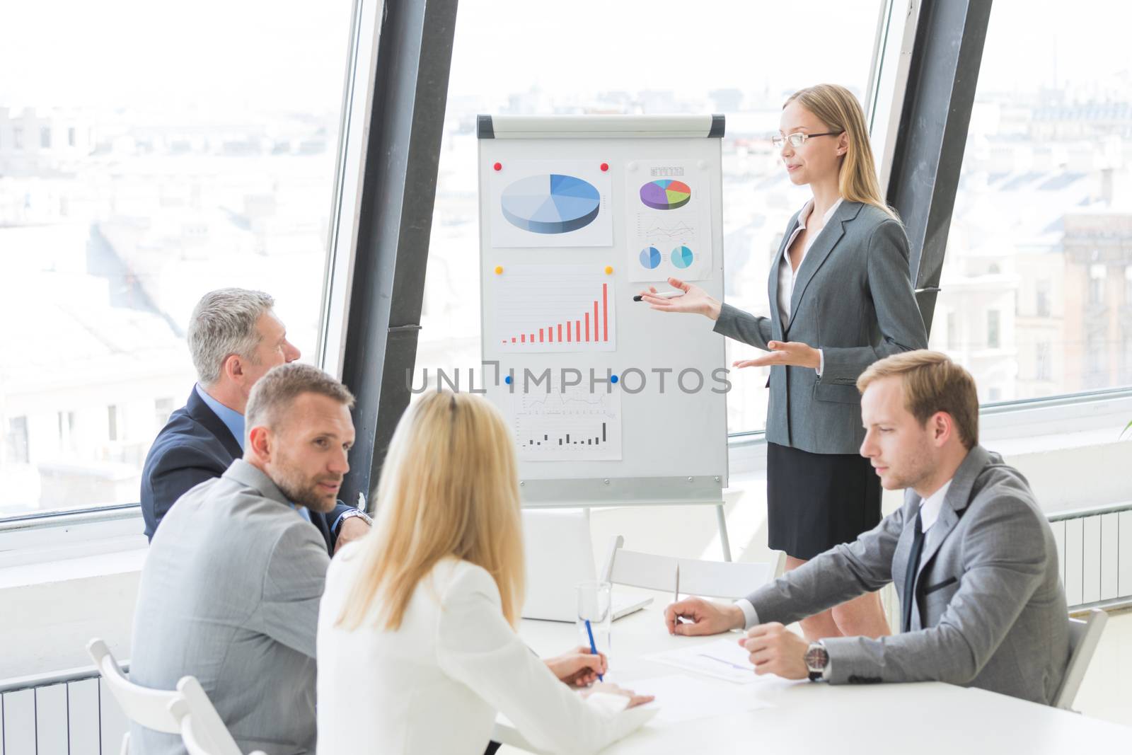 Business team at presentation in office by Yellowj