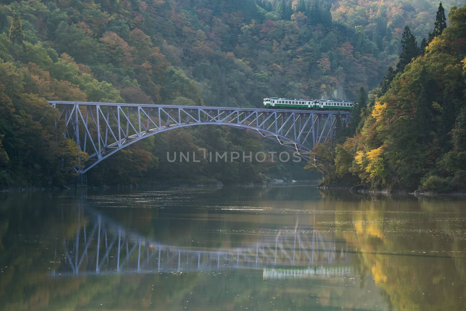 Fukushima First Bridge Tadami River Japan by vichie81