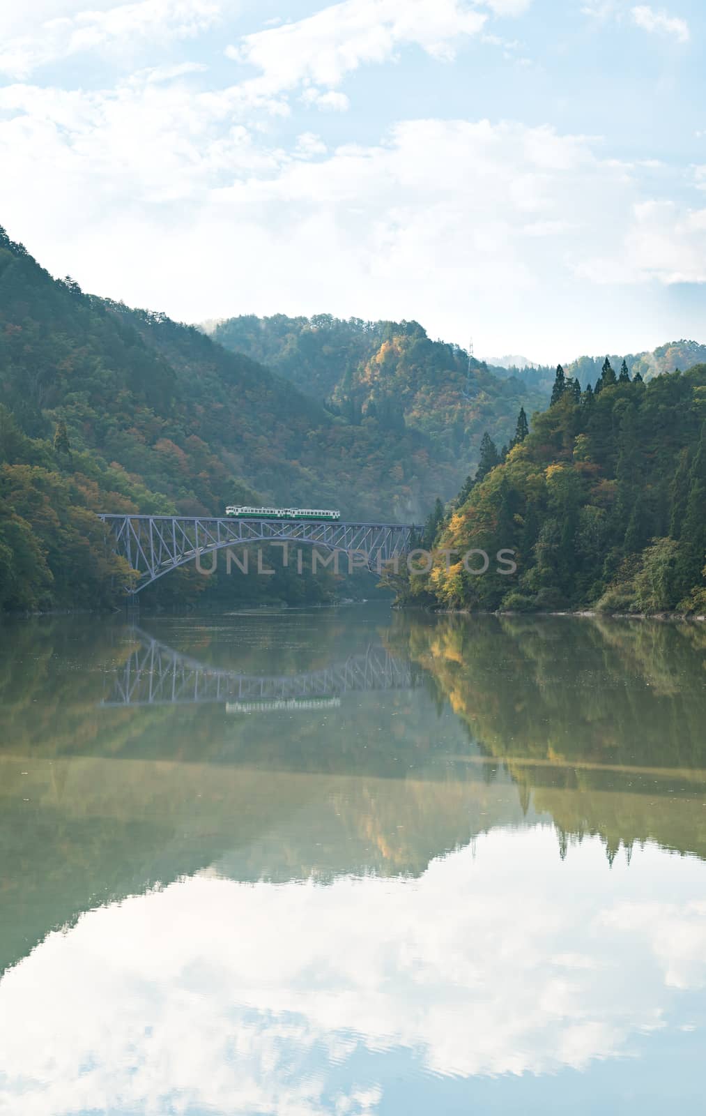 Fukushima First Bridge Tadami River Japan by vichie81