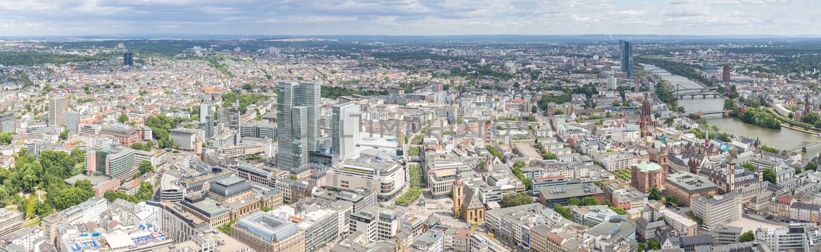 Frankfurt Germany aerial view by vichie81