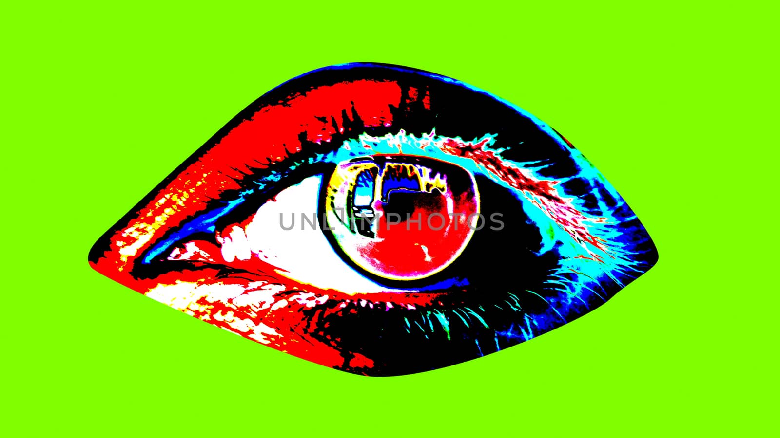 Animation of human eye in vivid colors by klss