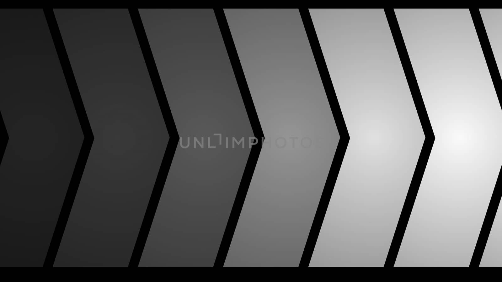 An exciting 3d illustration of led panel lights in a form of guillemets placed together and shining one after another in the black background. They create the mood of novelty and optimism.