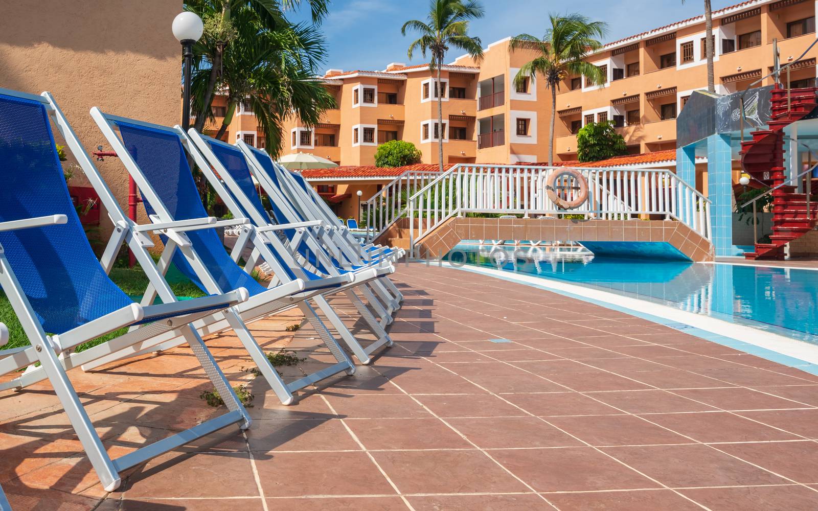 Exterior of luxury hotel, picture taken during the morning, Cuba Varadero.