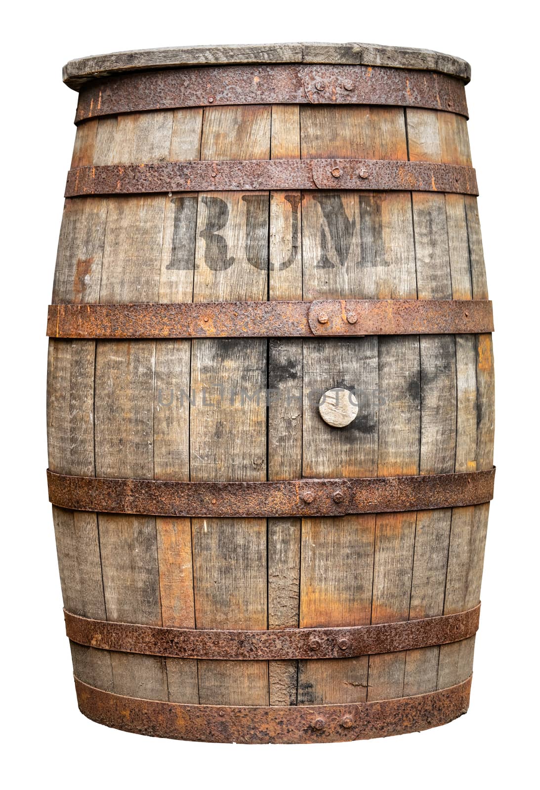 Vintage Wooden Rum Barrel by mrdoomits