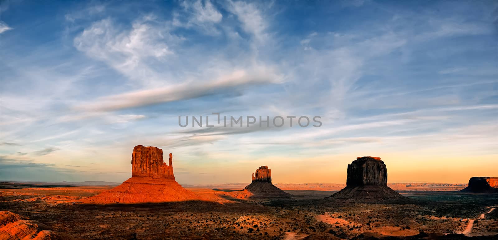 Scenic View of Monument Valley  by phil_bird