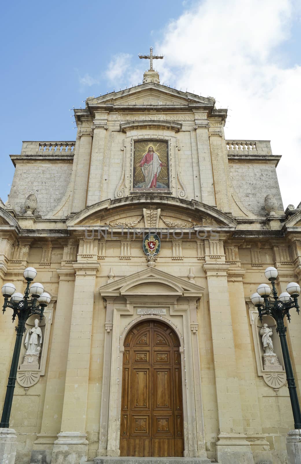 Entrance of St. Paul church in Rabat by magraphics