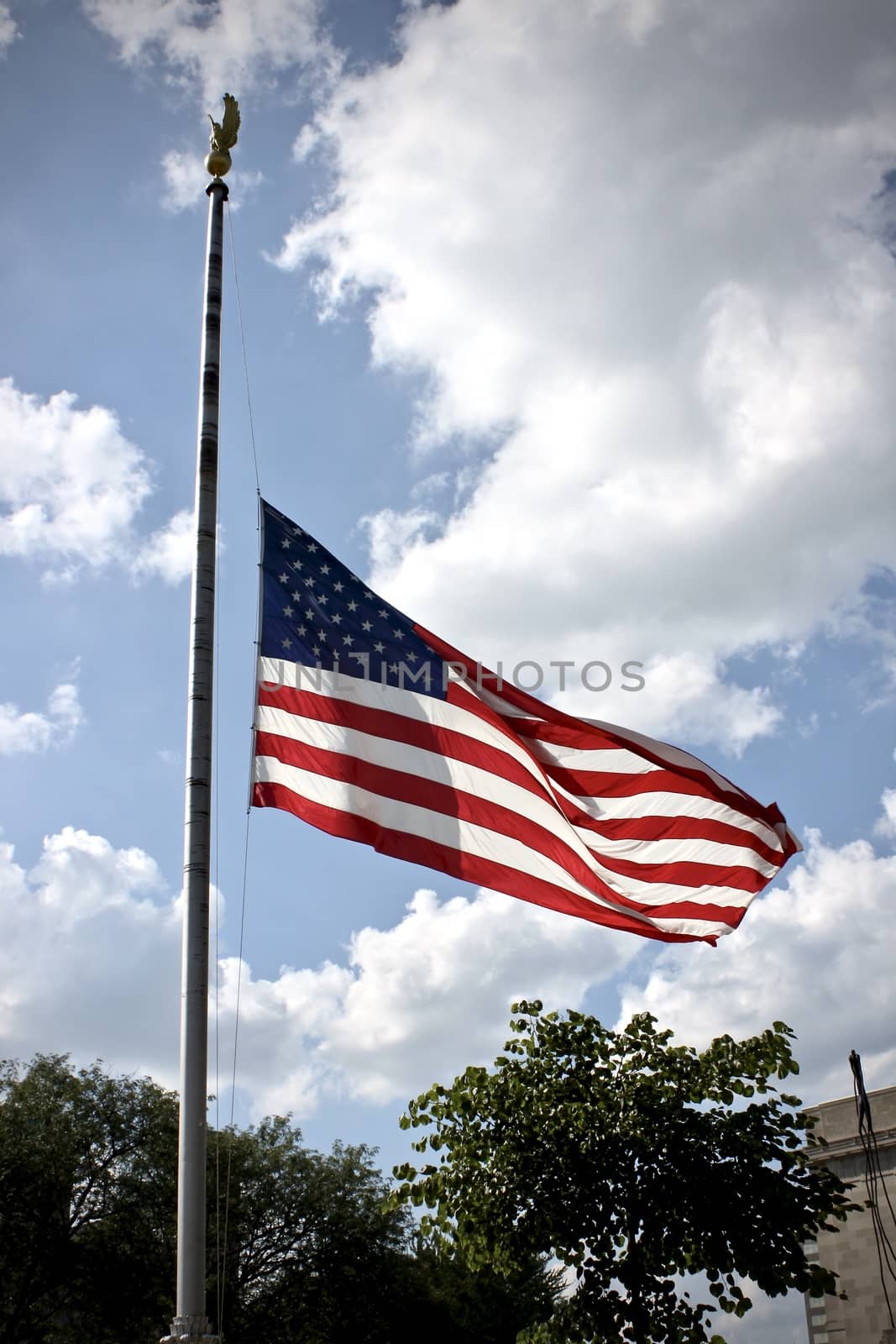 American flags at half-mast - 5 by gerryjustice@justicemarketing.com