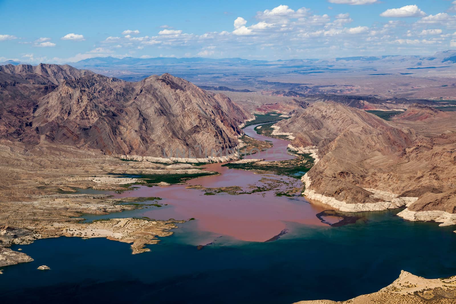 Colorado River Joins Lake Mead