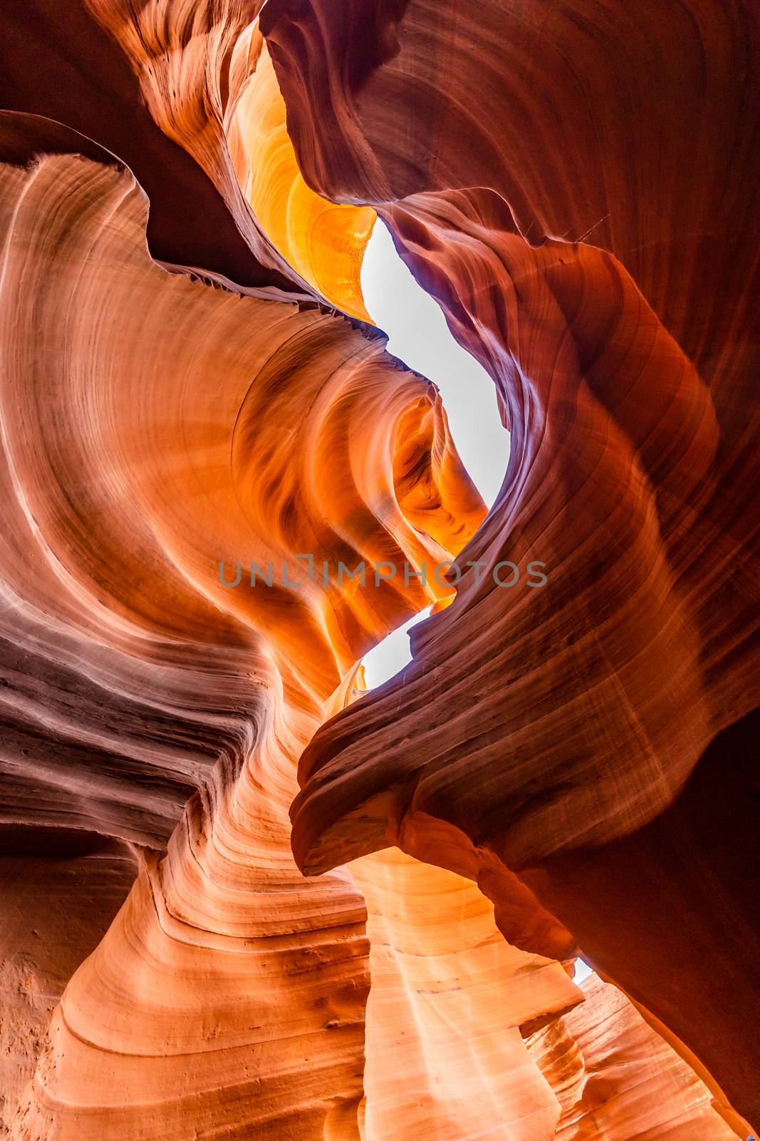 Lower Antelope Canyon in the Navajo Reservation near Page, Arizona USA