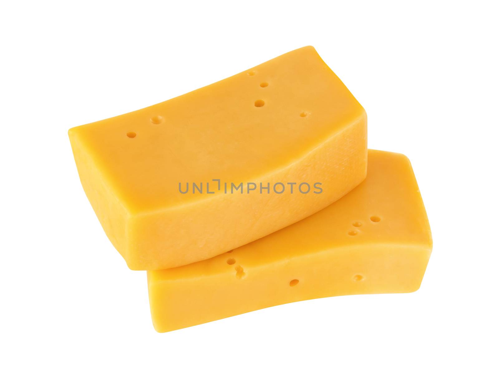 Cheese isolated on a white background. With clipping path.