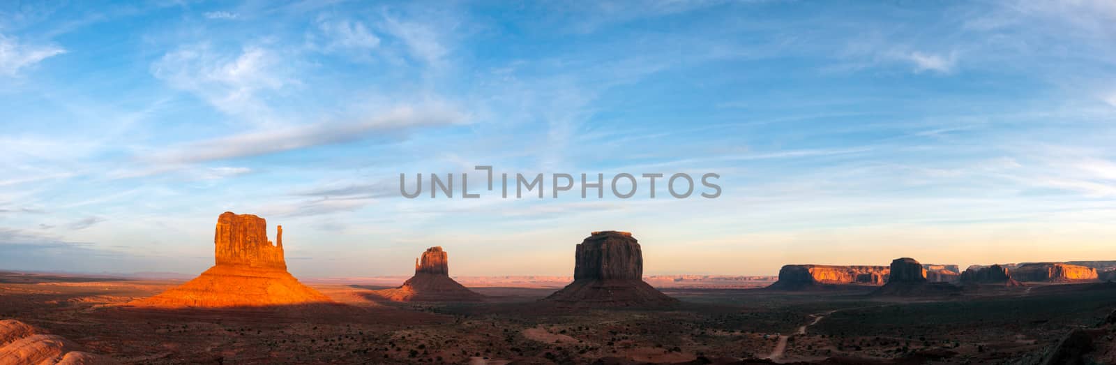 Scenic view of Monument Valley Utah USA