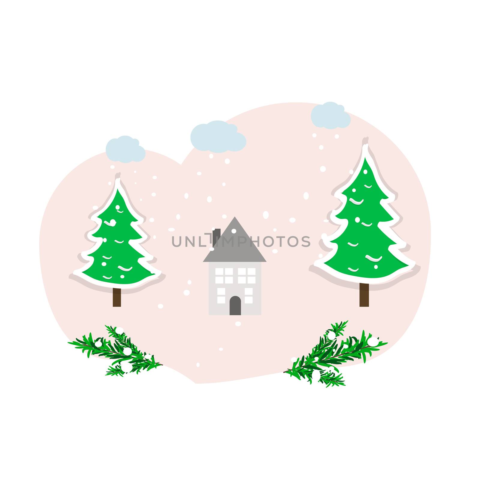 Christmas theme symbols template. by Nata_Prando
