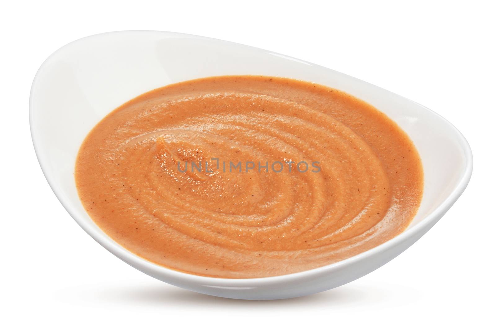Cocktail sauce isolated on white background with clipping path, shrimp sauce