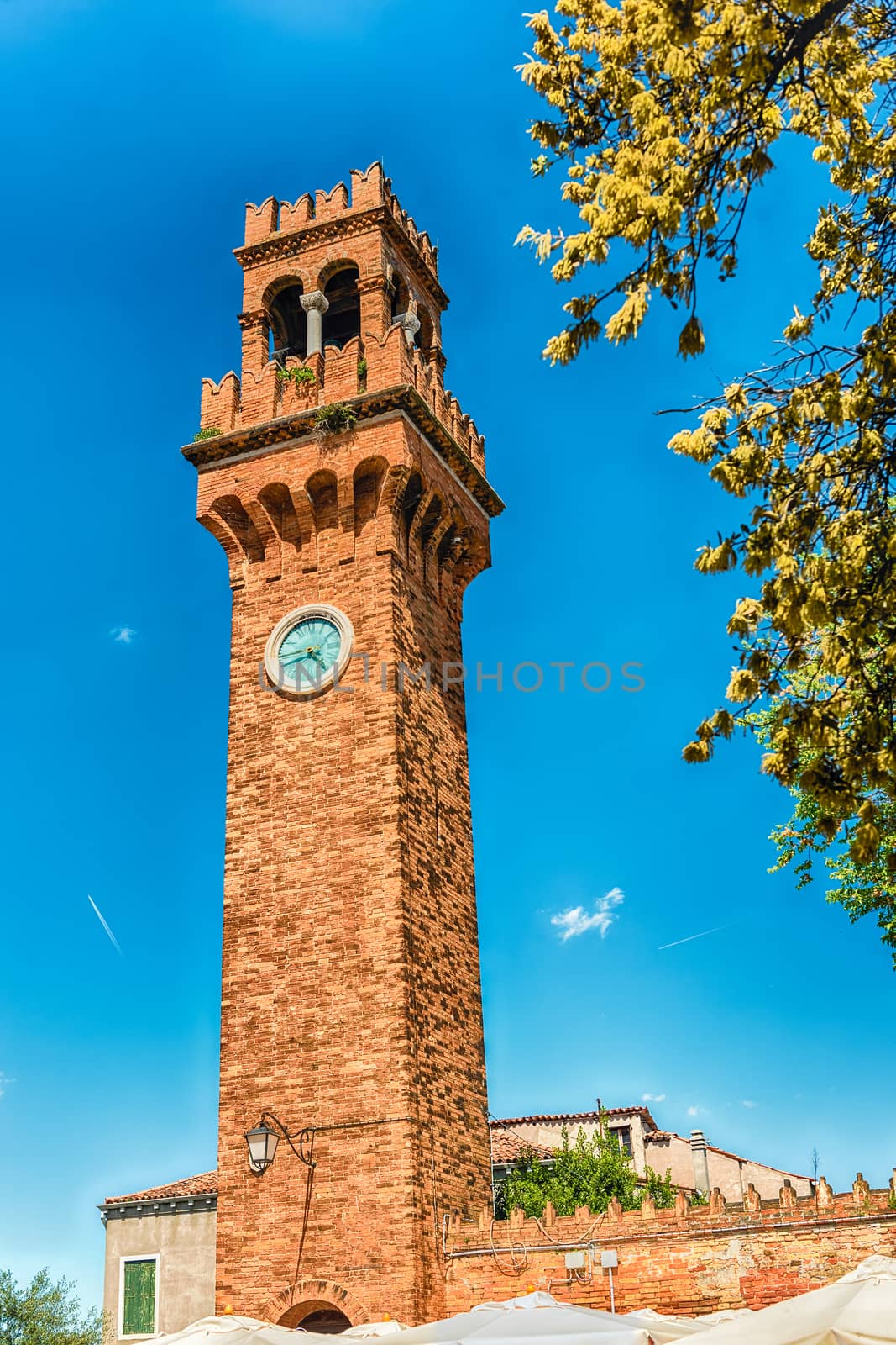 Clocktower on the island of Murano, Venice, Italy by marcorubino