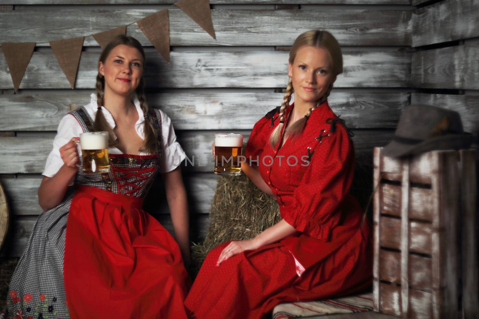Oktoberfest women with beer by destillat