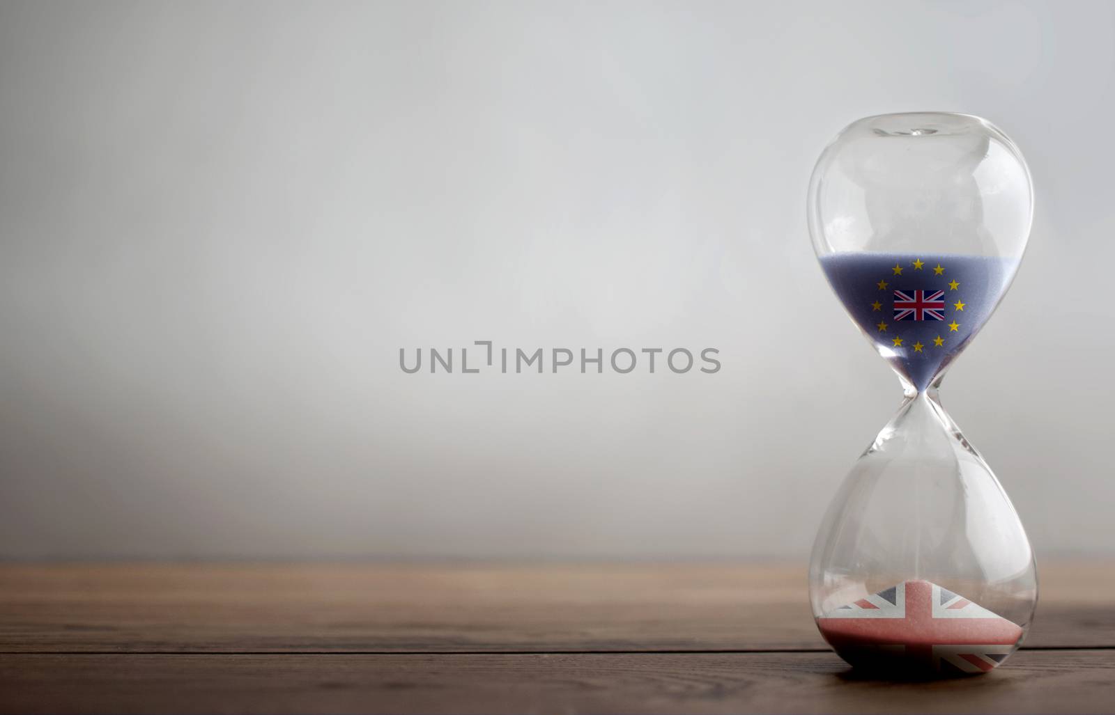 Brexit transition hourglass by unikpix