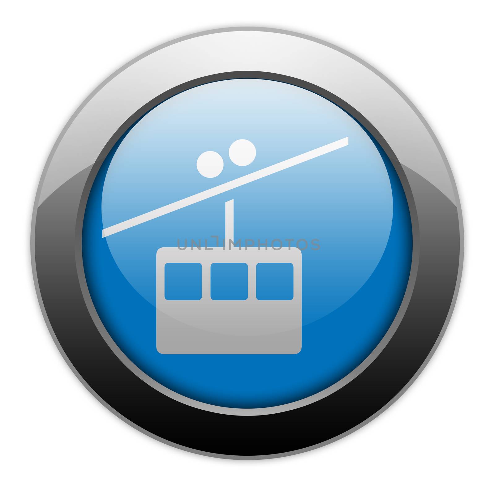 Icon, Button, Pictogram Aerial Tramway by mindscanner